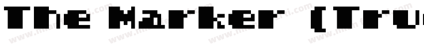 The Marker (True Type)字体转换